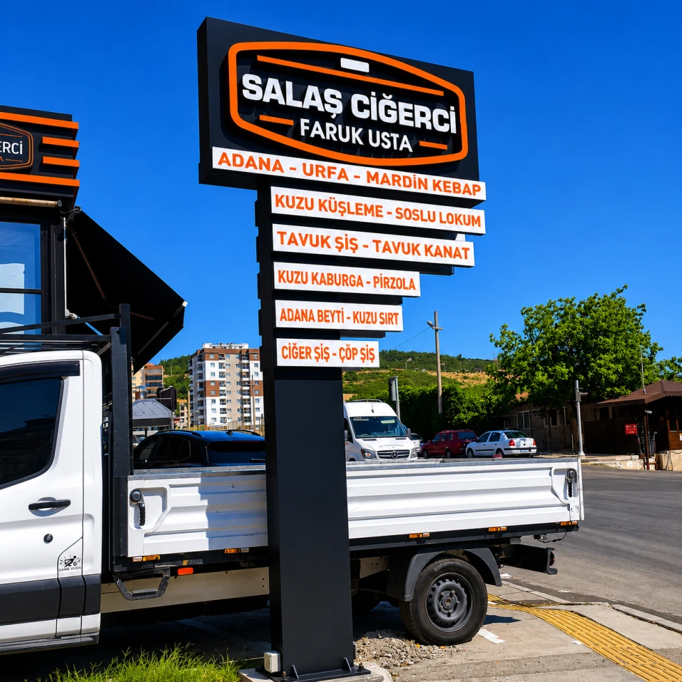  Buca ve Gaziemir Yol Kenarı Totem Tabelaları